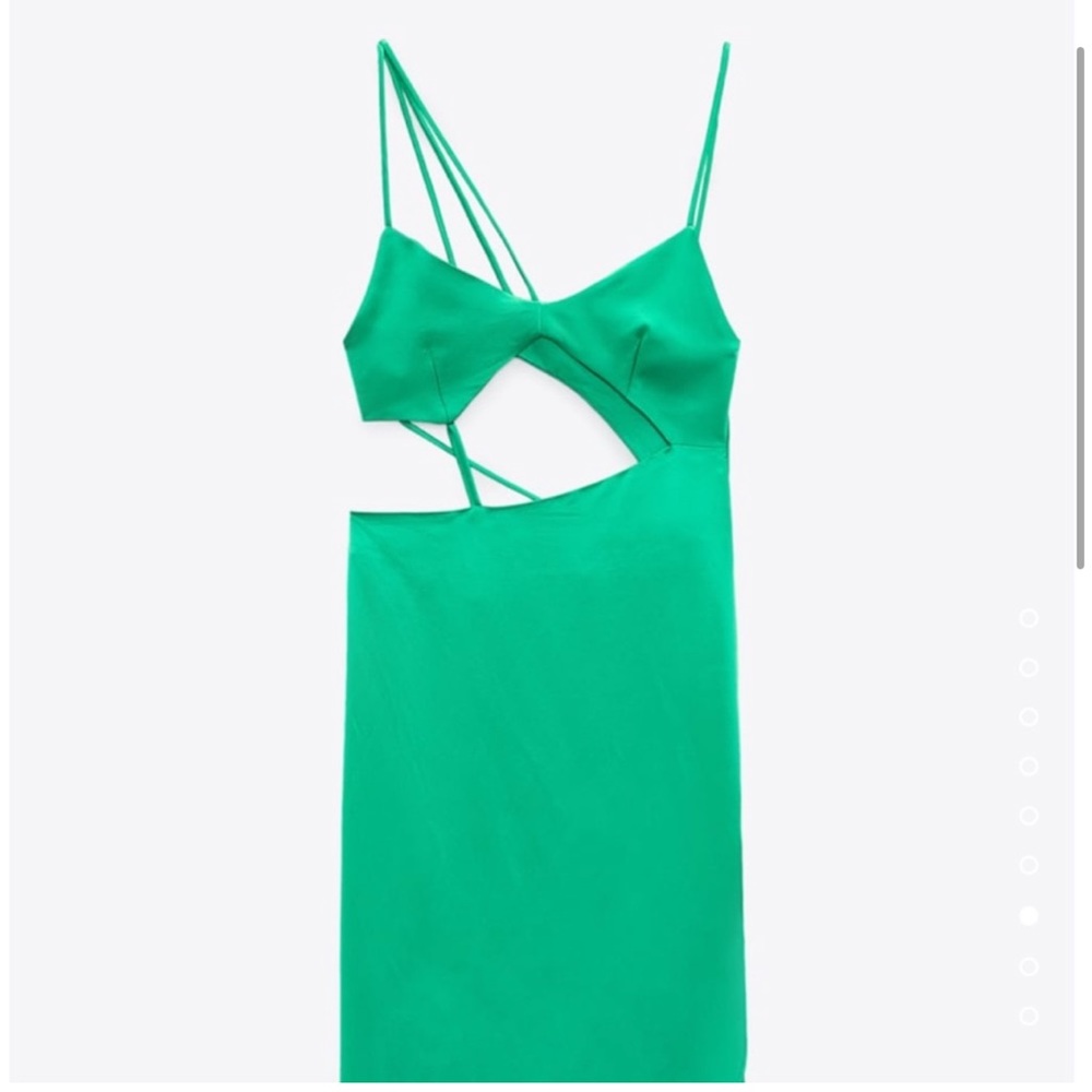 Zara Asymmetric satin effect dress - Picture 5 of 16